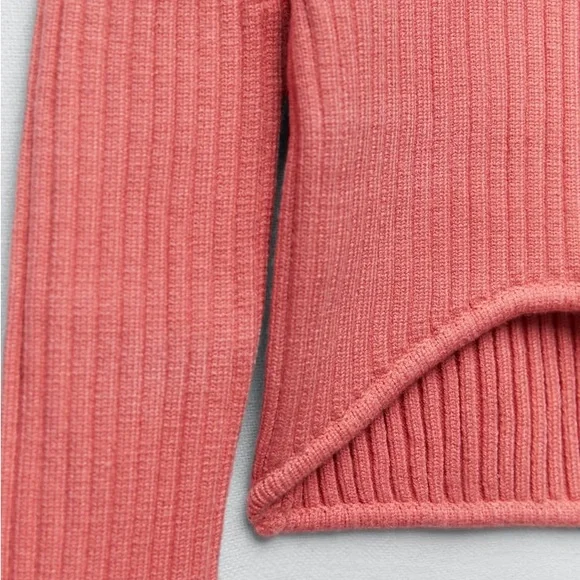 Zara Rounded Hem Knit Sweater M - Picture 6 of 6